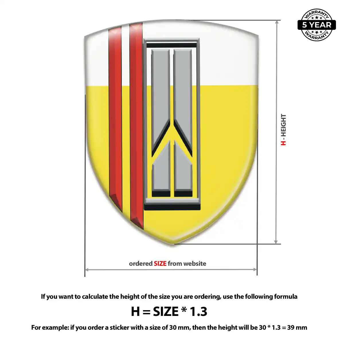 Oldsmobile 3D Gel Sticker Deluxe Edition