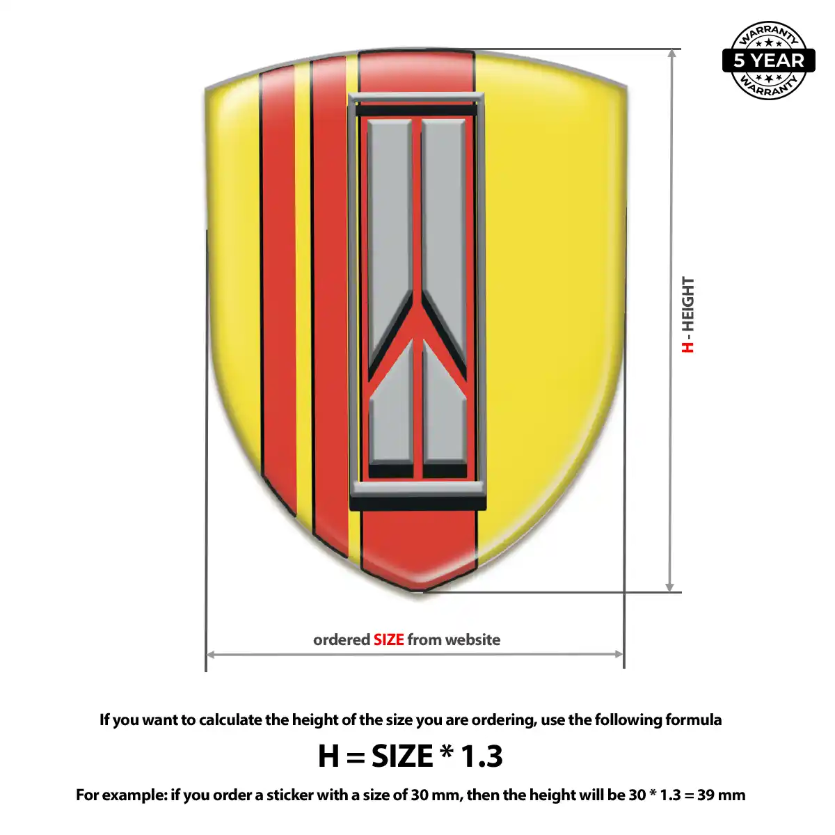 Oldsmobile 3D Gel Sticker Noble Edition