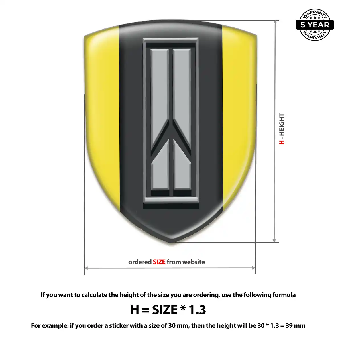 Oldsmobile 3D Gel Sticker Sleek Style