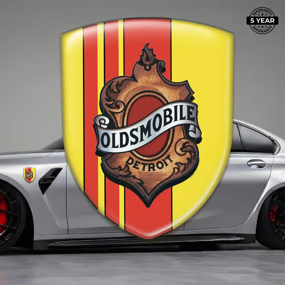 Oldsmobile 3D Logo Sticker Interior Elegance