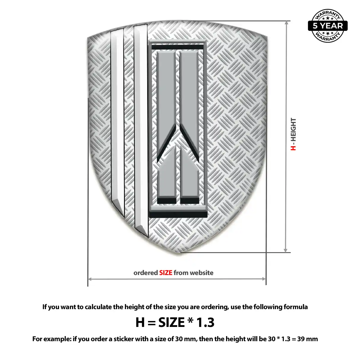 Oldsmobile 3D Logo Sticker Outer Style