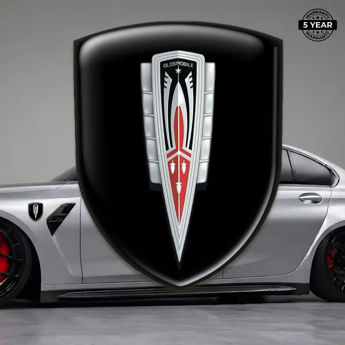 Oldsmobile 3D Logo Sticker Premium Dome