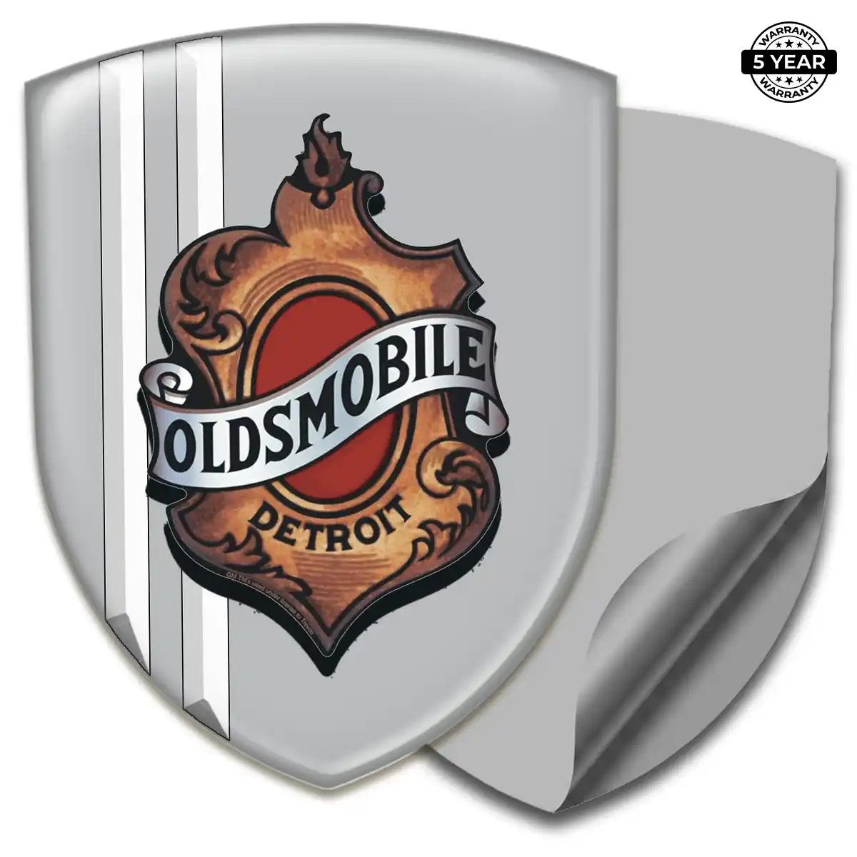 Oldsmobile 3D Logo Sticker Resin Luxe