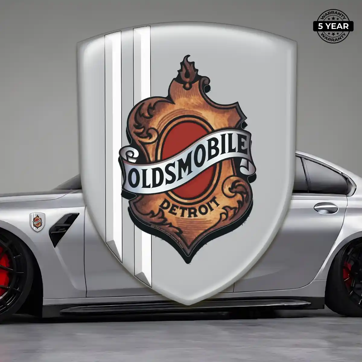 Oldsmobile 3D Logo Sticker Resin Luxe