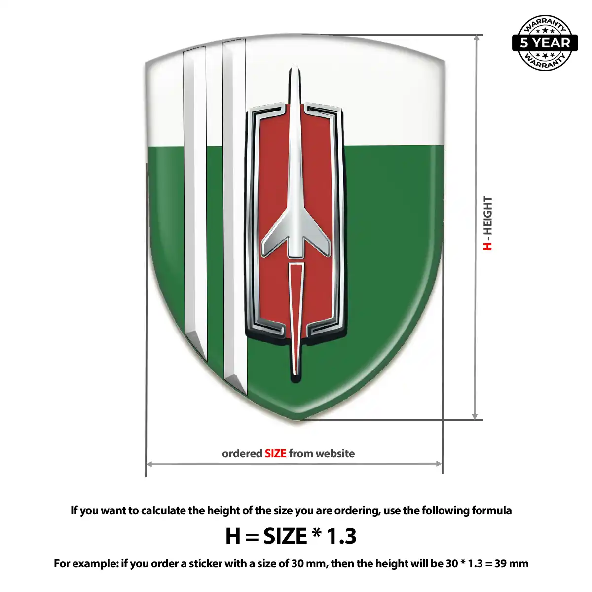 Oldsmobile 3D Logo Sticker Sleek Style