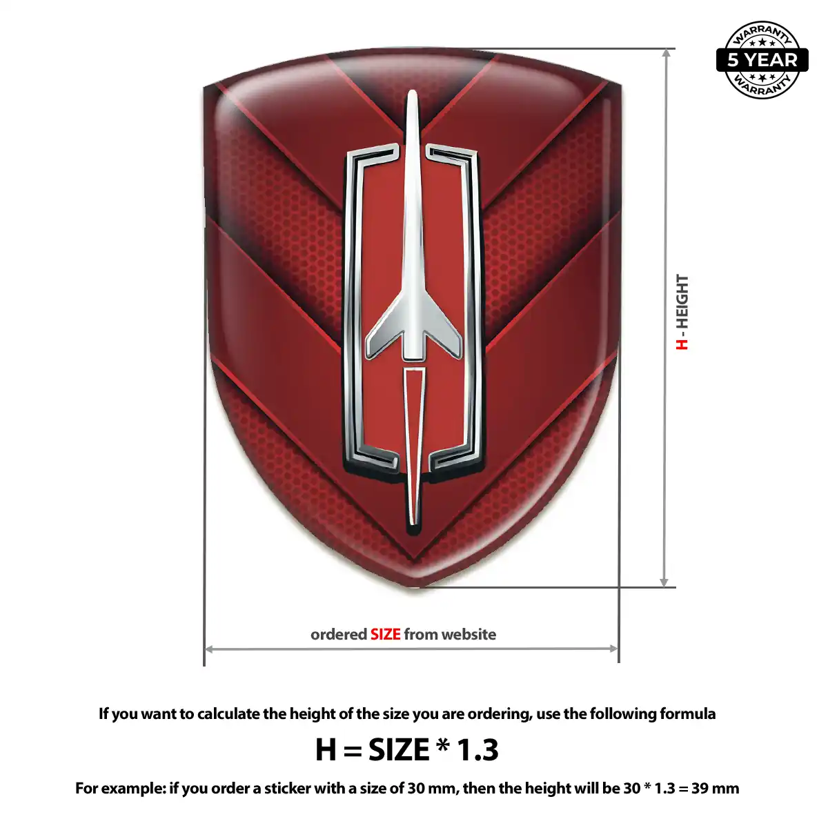 Oldsmobile 3D Resin Sticker Elite Edition