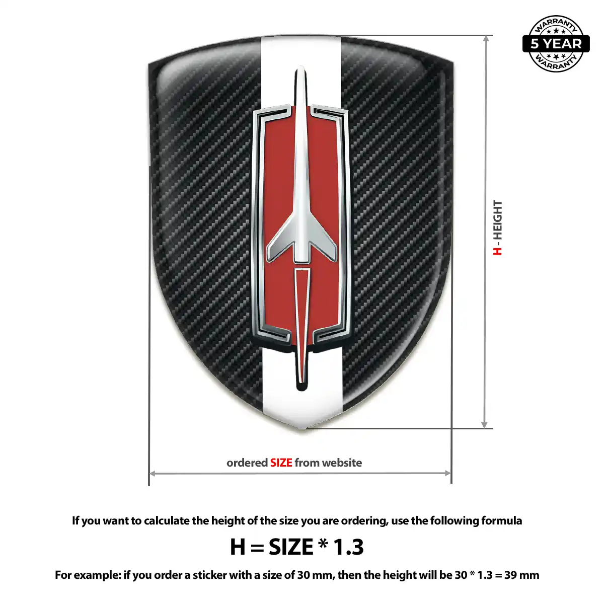 Oldsmobile 3D Resin Sticker Noble Edition