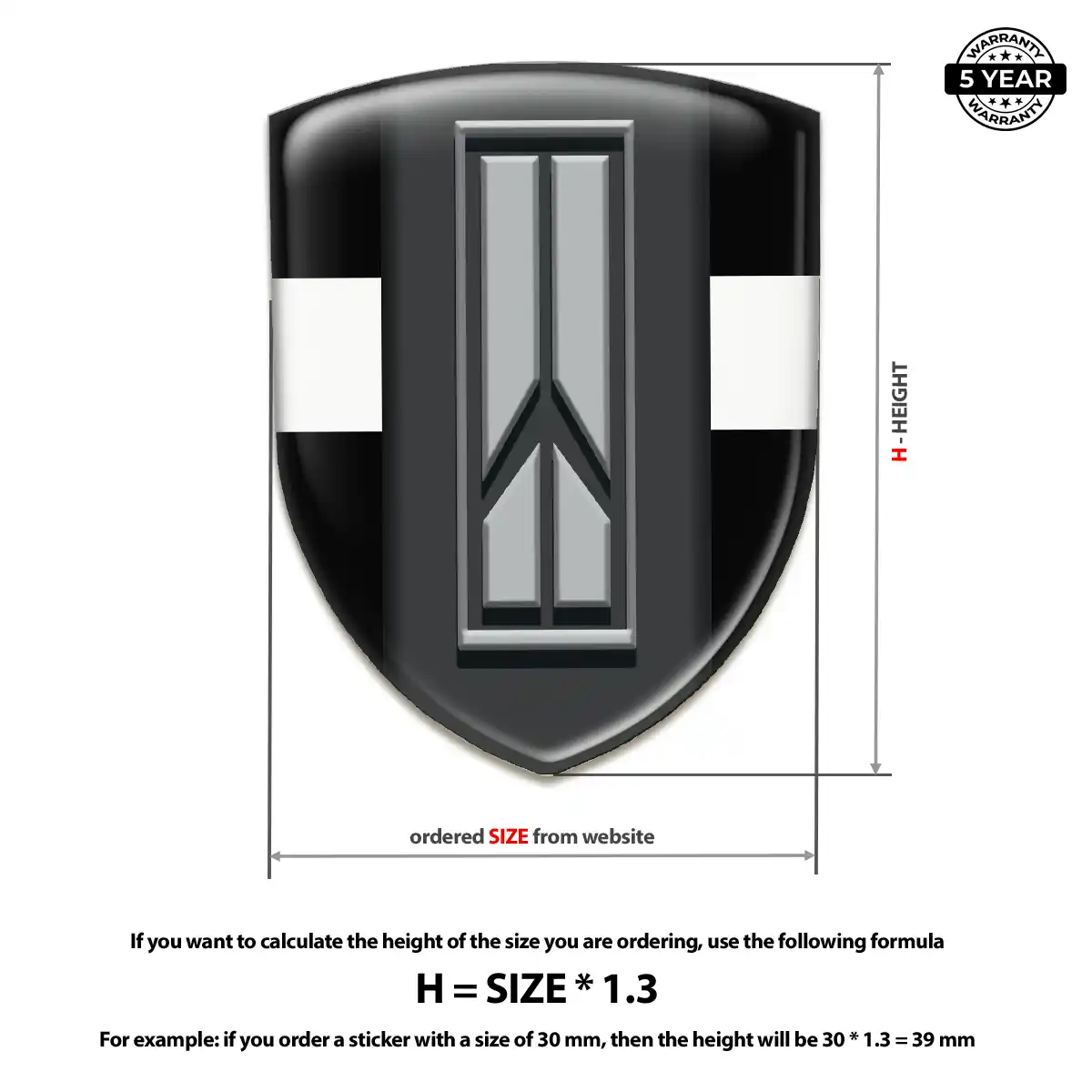 Oldsmobile 3D Resin Sticker Opulent Line