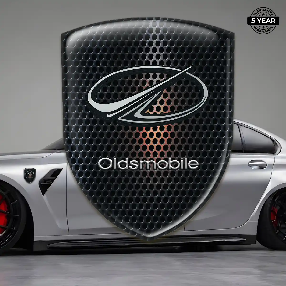 Oldsmobile 3D Resin Sticker Refined Design