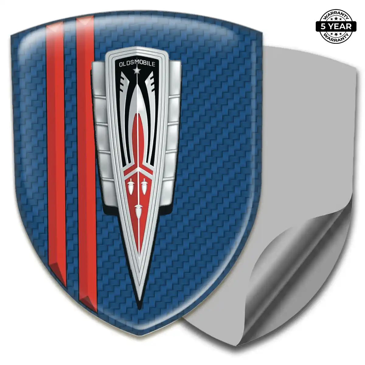 Oldsmobile 3D Resin Sticker Sleek Style