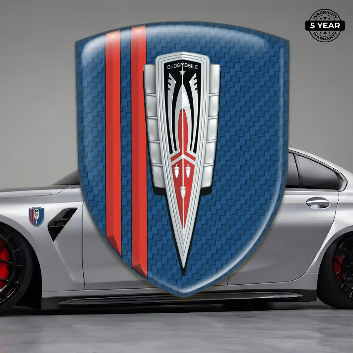 Oldsmobile 3D Resin Sticker Sleek Style