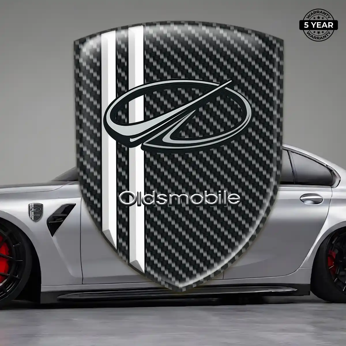 Oldsmobile Automotive Emblem Sticker Cabin Style