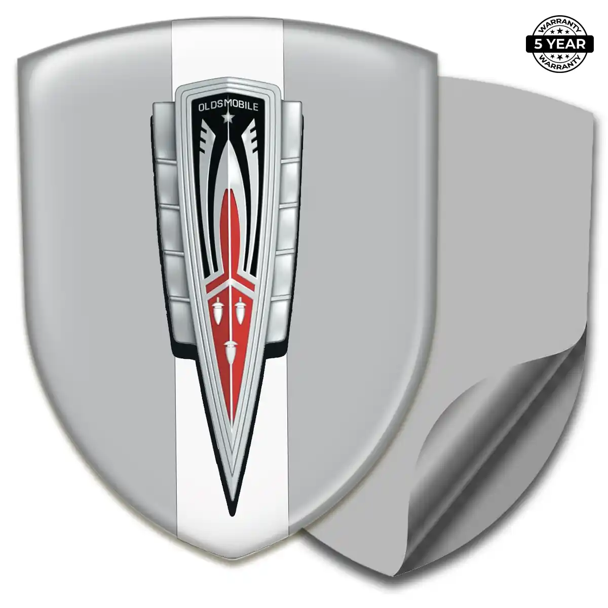 Oldsmobile Automotive Emblem Sticker Deluxe Edition
