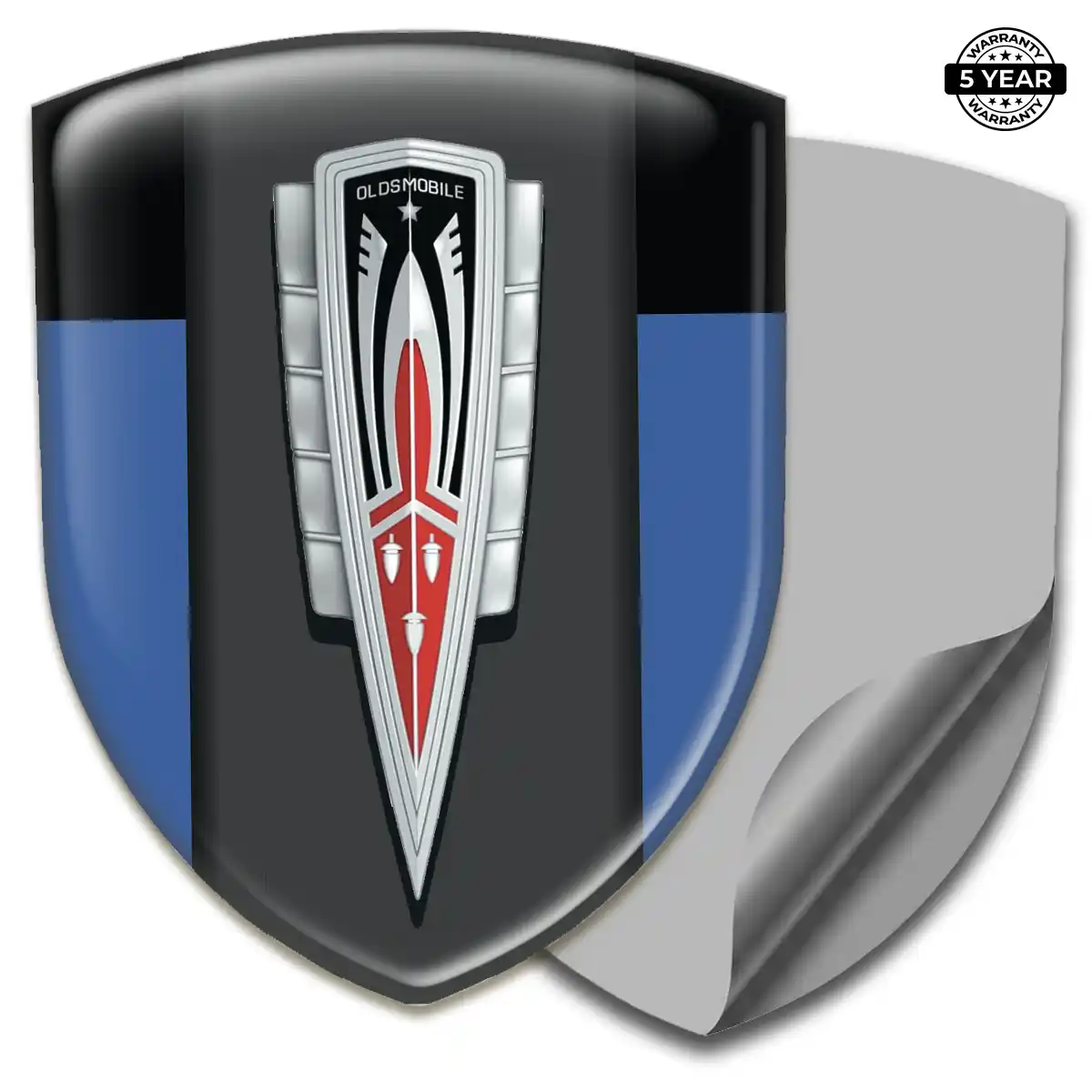 Oldsmobile Automotive Emblem Sticker Elite Finish