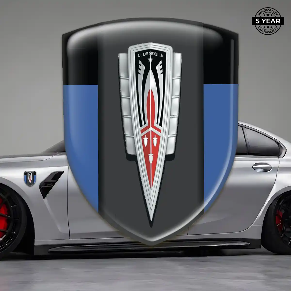 Oldsmobile Automotive Emblem Sticker Elite Finish