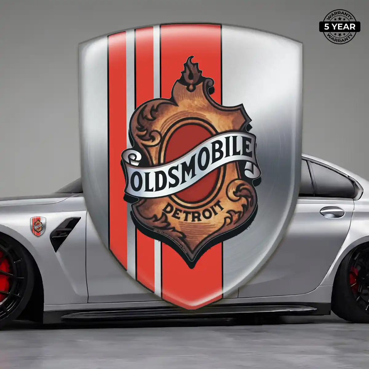 Oldsmobile Automotive Emblem Sticker Opulent Line
