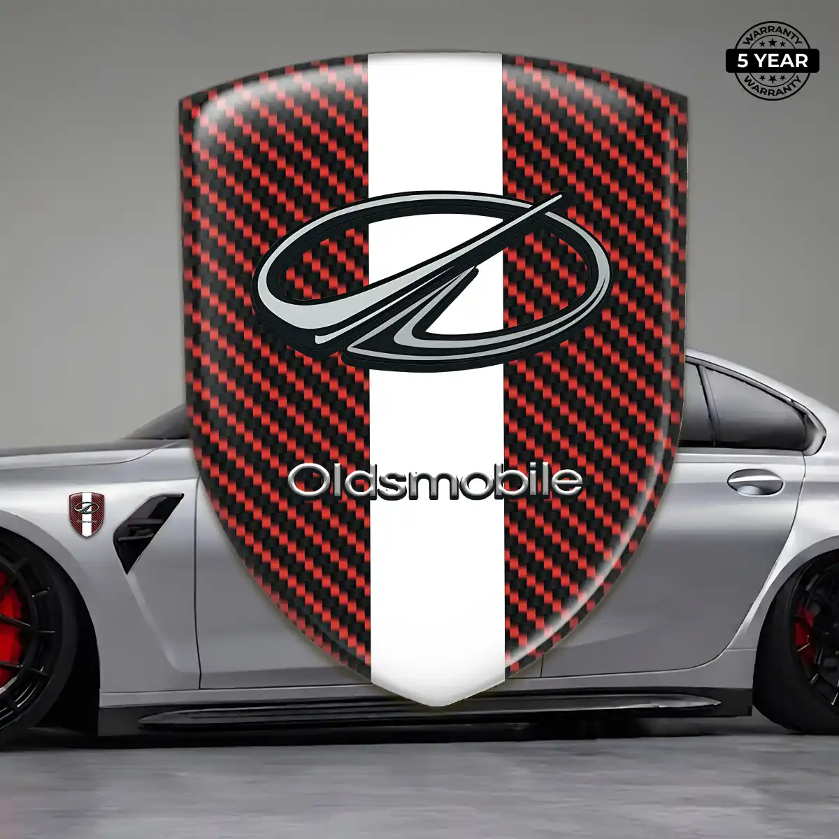 Oldsmobile Automotive Emblem Sticker Premium Dome
