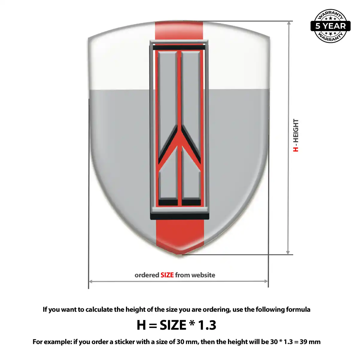 Oldsmobile Automotive Emblem Sticker Prestige Line