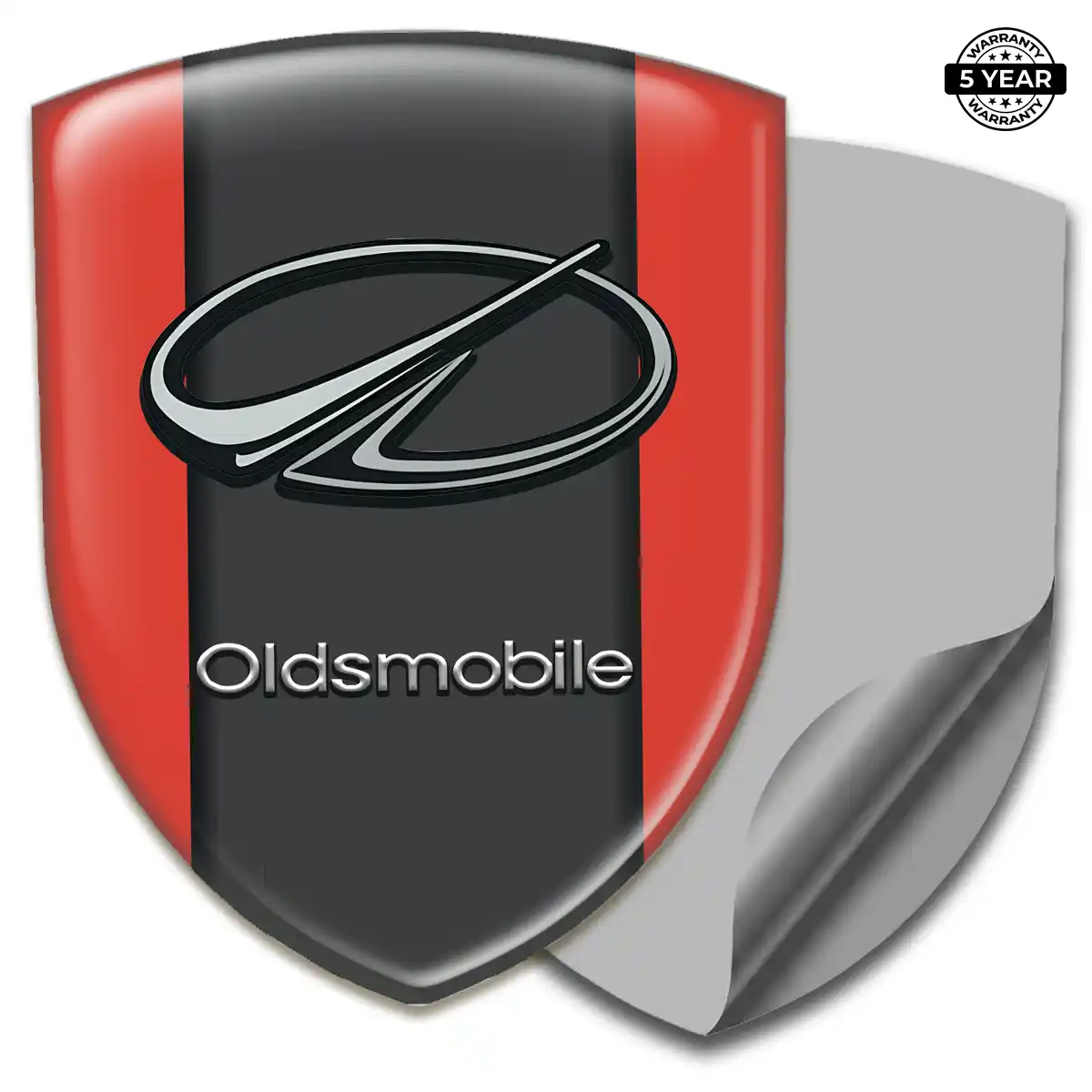 Oldsmobile Automotive Emblem Sticker Refined Design