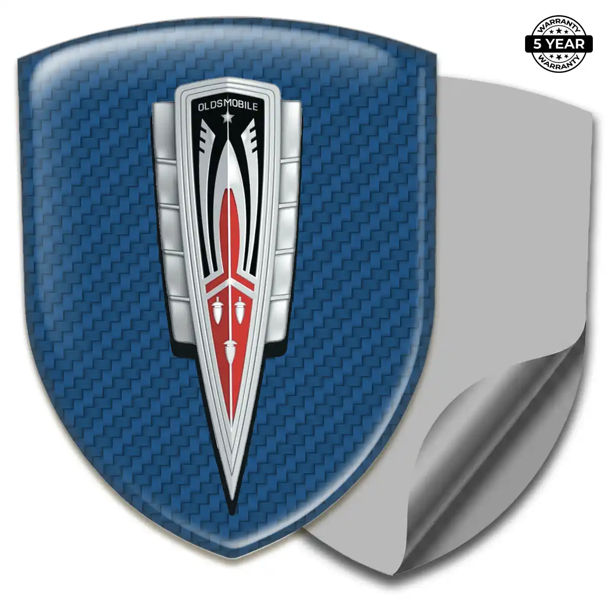 Oldsmobile Automotive Emblem Sticker Resin Luxe