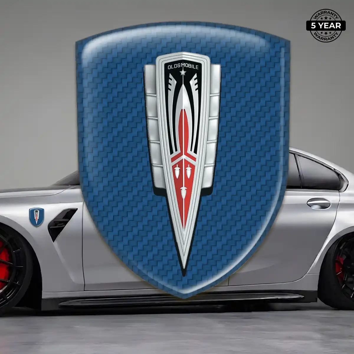 Oldsmobile Automotive Emblem Sticker Resin Luxe