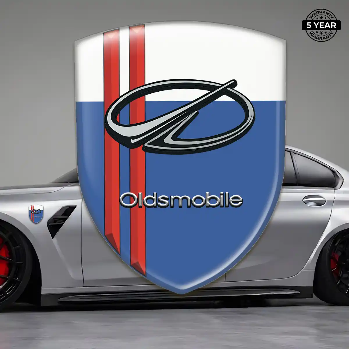 Oldsmobile Automotive Emblem Sticker Sleek Style