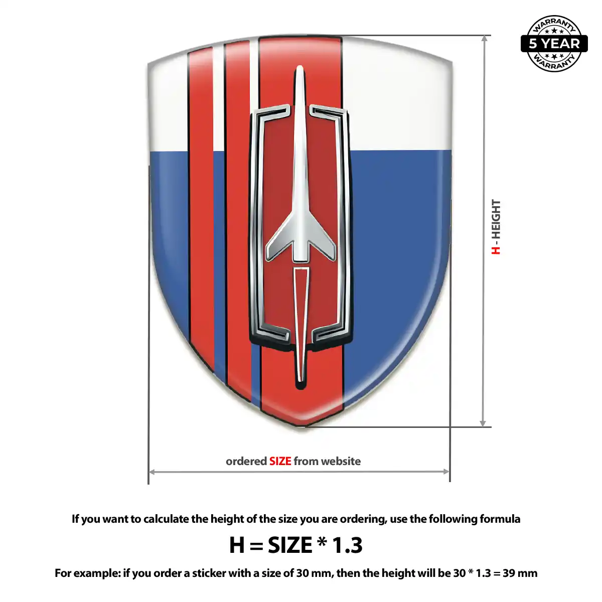 Oldsmobile Automotive Logo Sticker Exterior Luxe