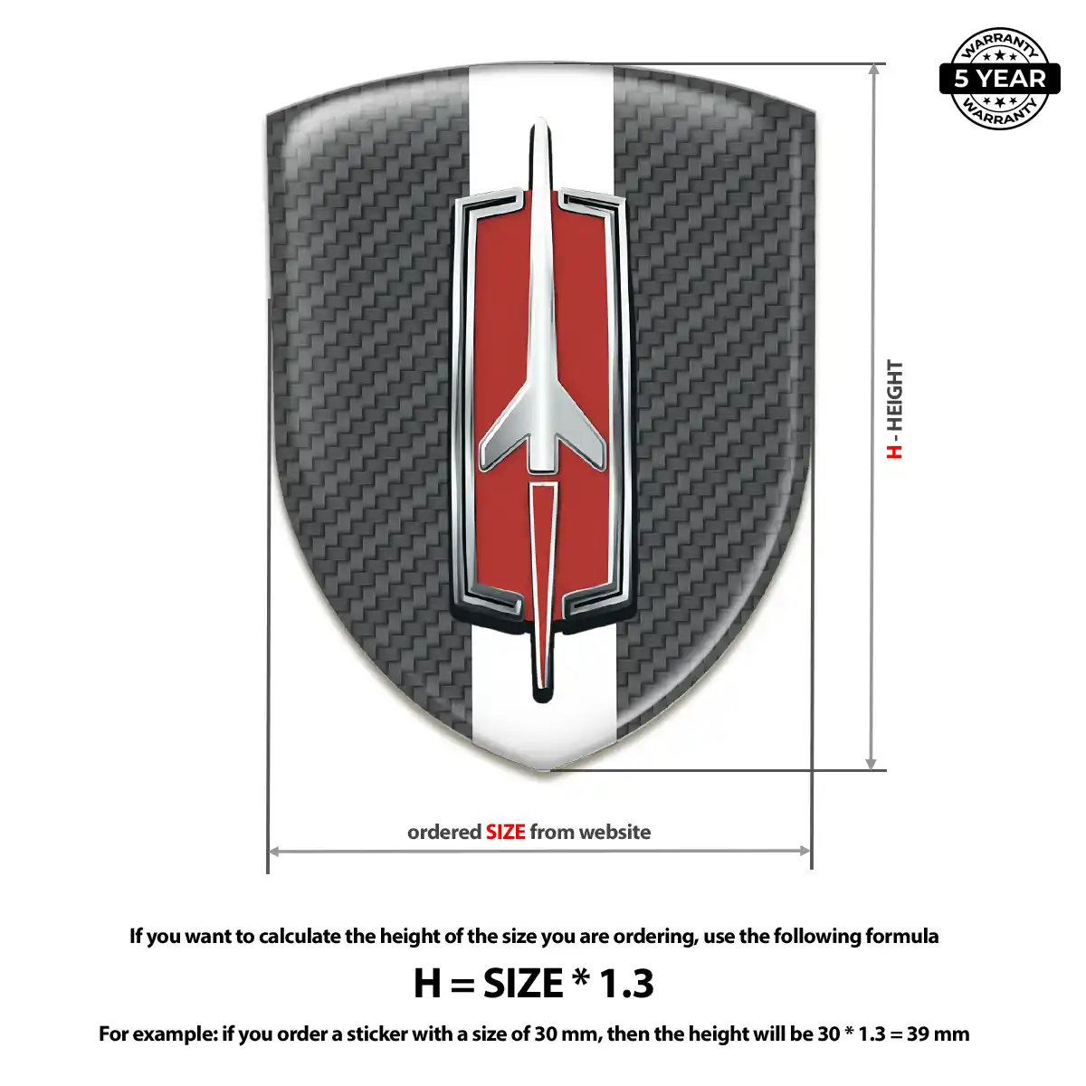Oldsmobile Automotive Logo Sticker Interior Elegance