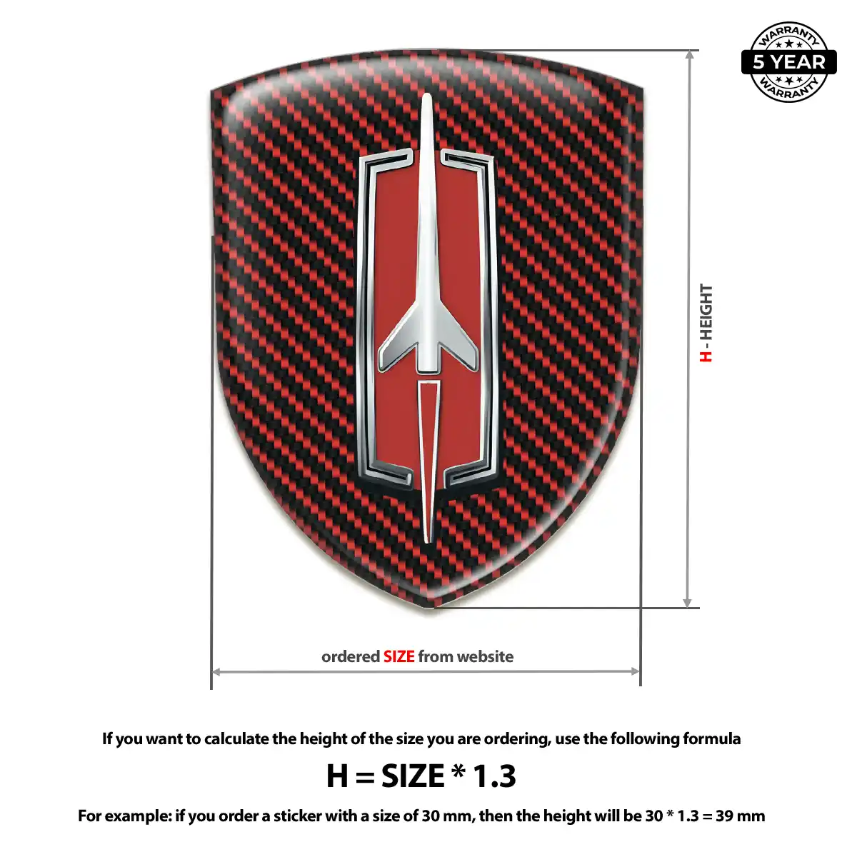 Oldsmobile Automotive Logo Sticker Interior Luxe