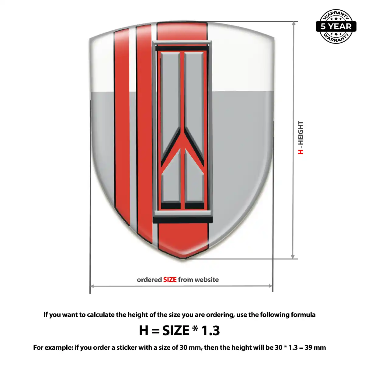 Oldsmobile Automotive Logo Sticker Premium Dome