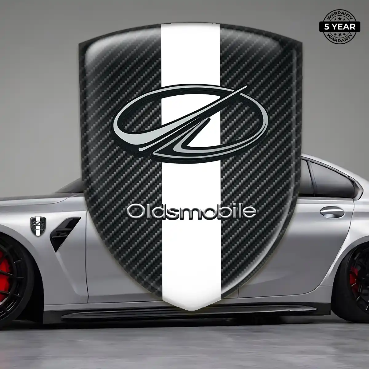 Oldsmobile Automotive Logo Sticker Resin Luxe