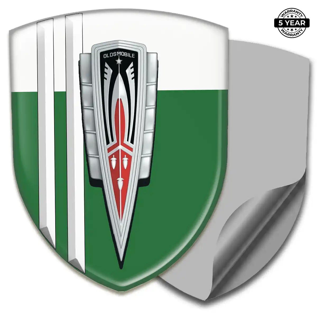 Oldsmobile Automotive Resin Decal Refined Design