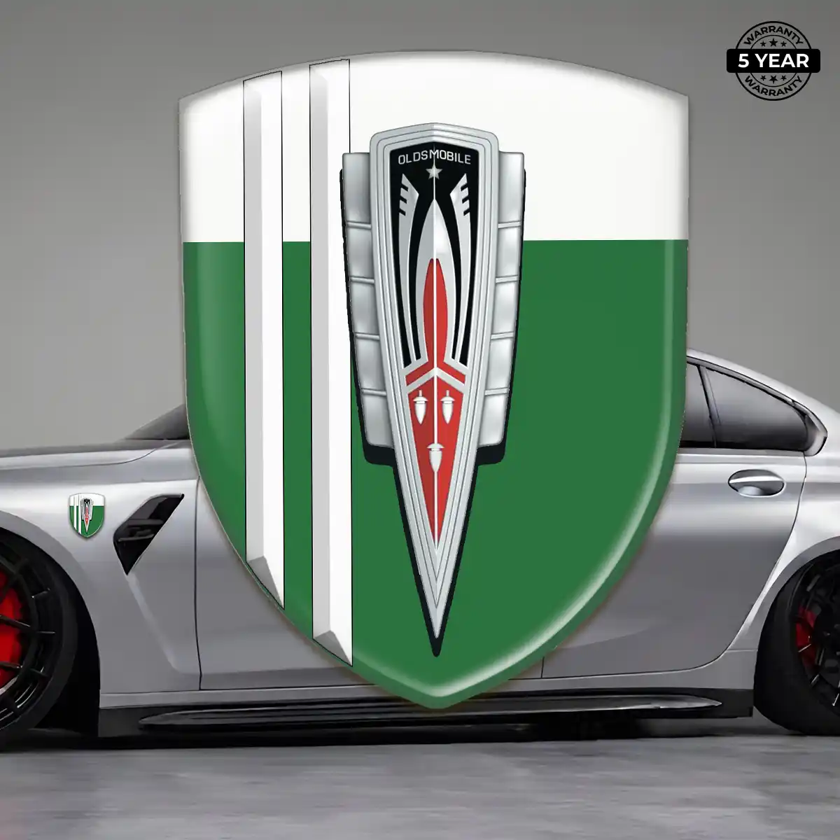 Oldsmobile Automotive Resin Decal Refined Design