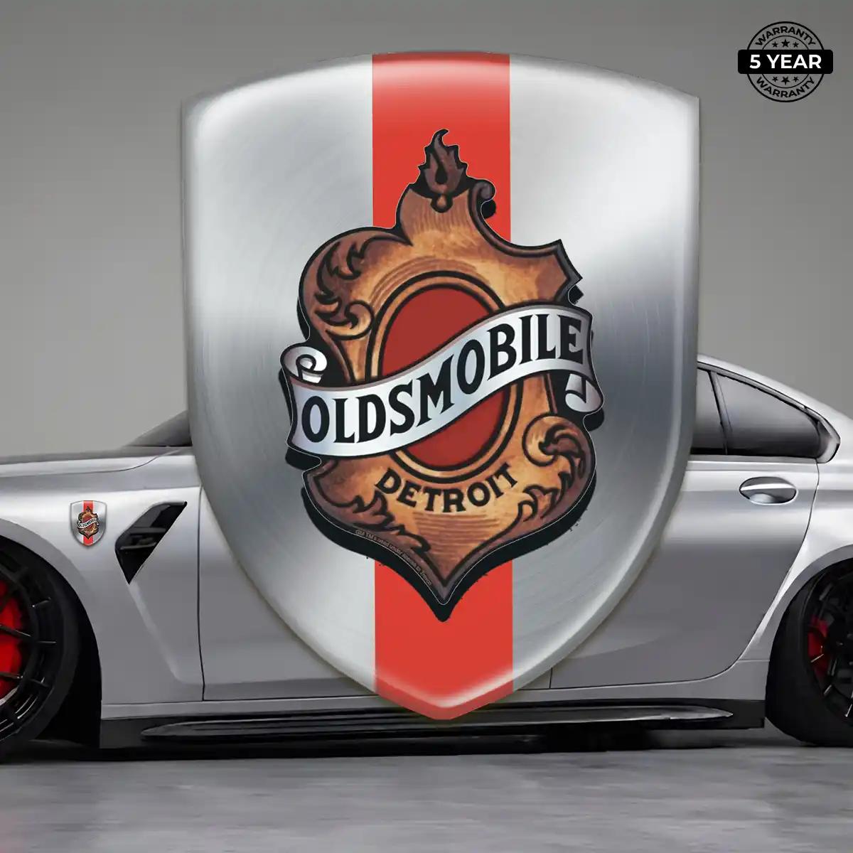 Oldsmobile Automotive Resin Decal Sleek Style