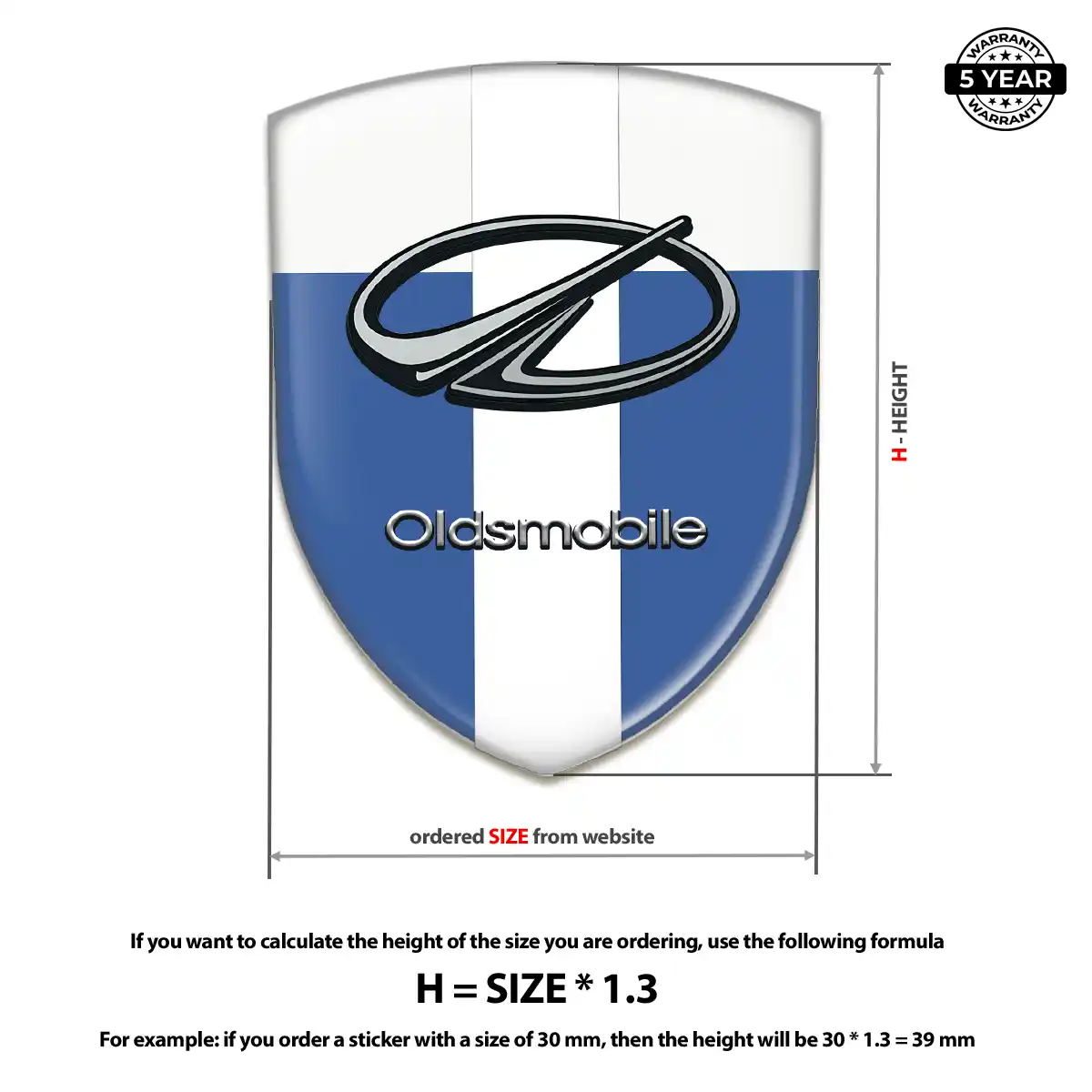 Oldsmobile Automotive Resin Decal Superior Craft