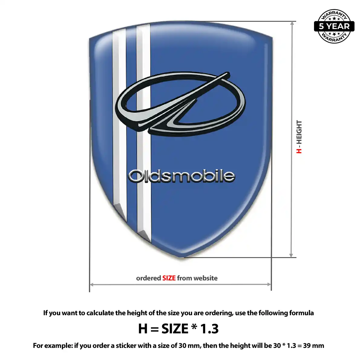 Oldsmobile Badge Prime Quality