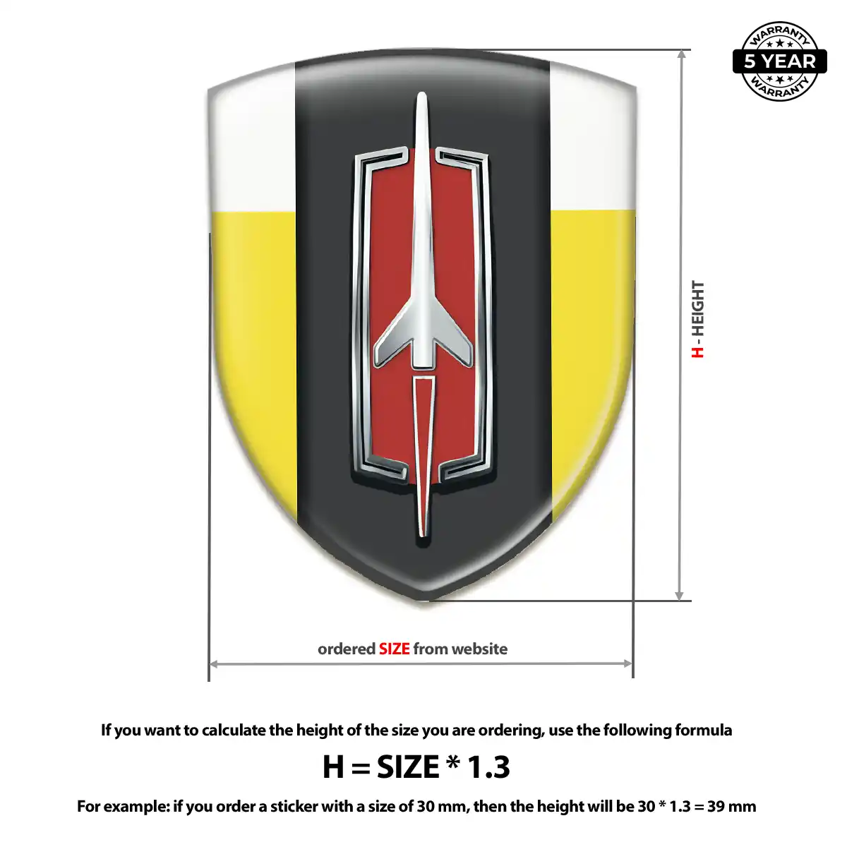Oldsmobile Badge Sleek Style