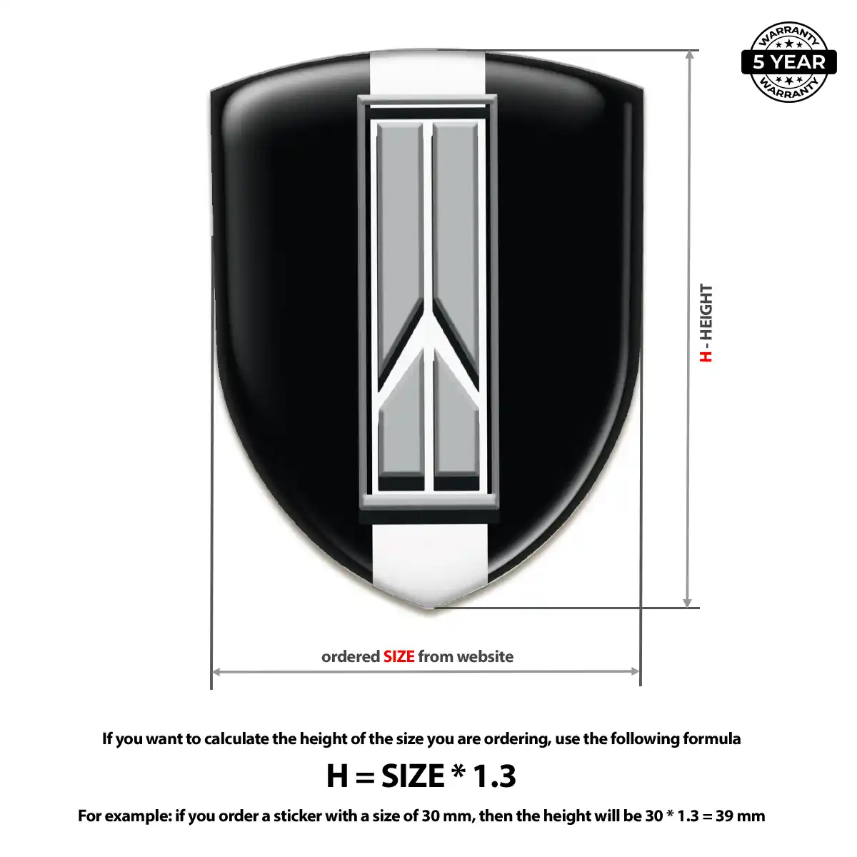 Oldsmobile Car Badge Sticker Exclusive Series