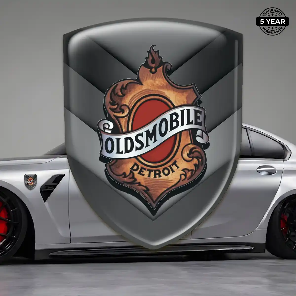 Oldsmobile Car Badge Sticker Prestige Line
