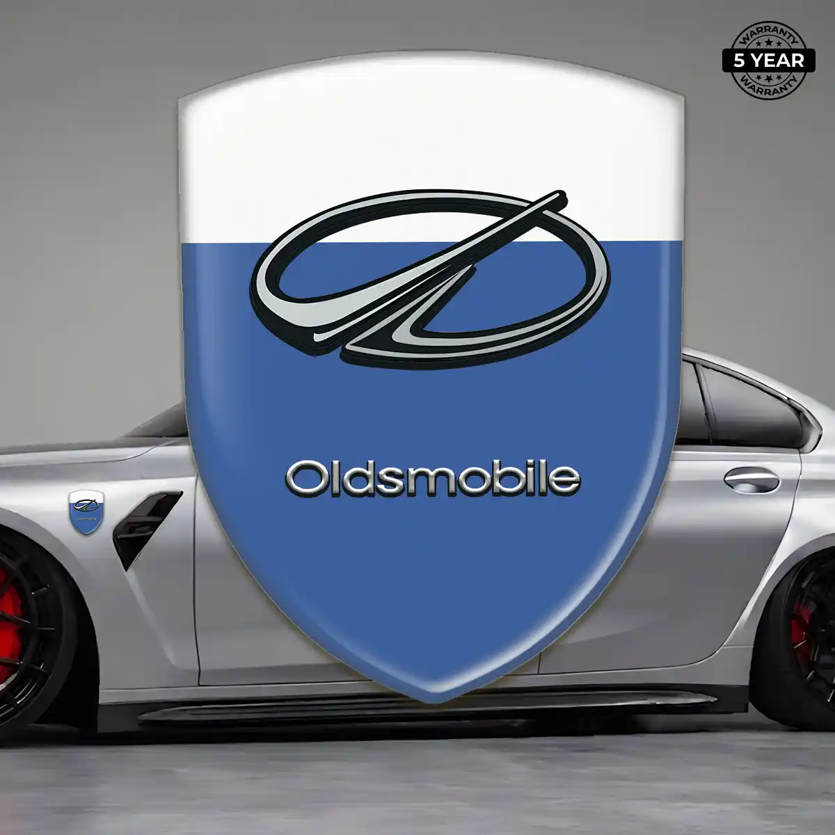 Oldsmobile Car Badge Sticker Refined Design