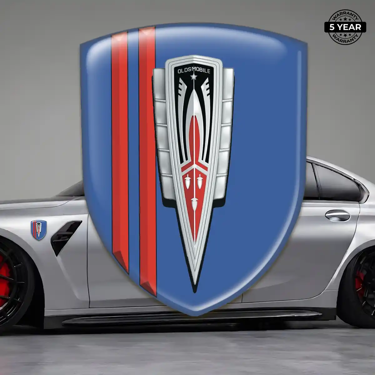 Oldsmobile Car Badge Sticker Signature Grade