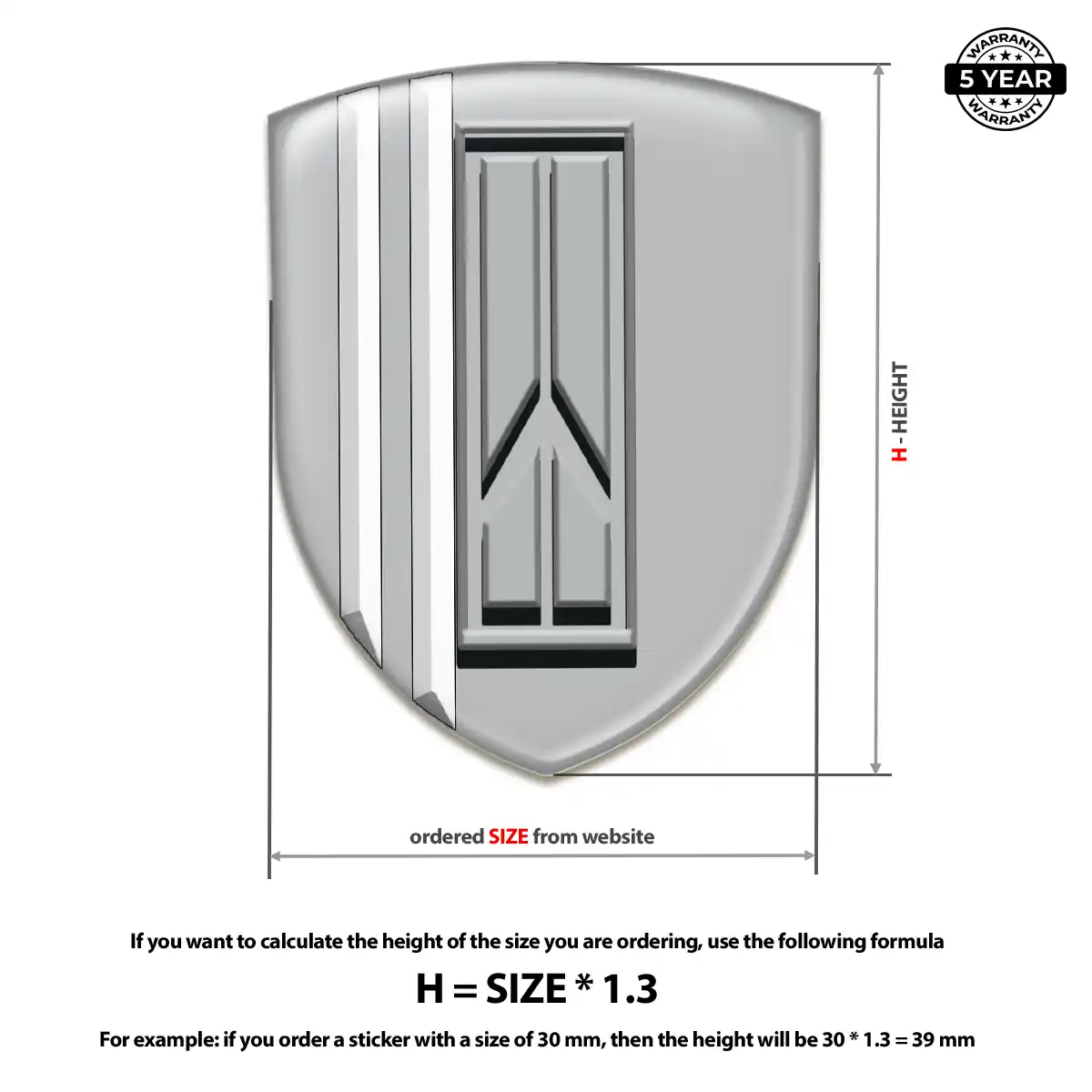 Oldsmobile Car Badge Sticker Sleek Style