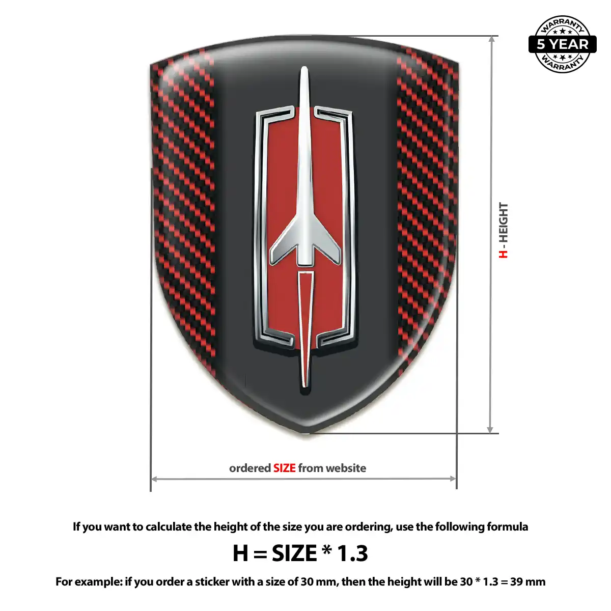 Oldsmobile Car Emblem Decal Deluxe Edition