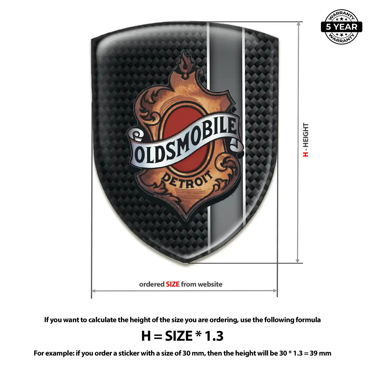 Oldsmobile Car Emblem Decal Prime Quality