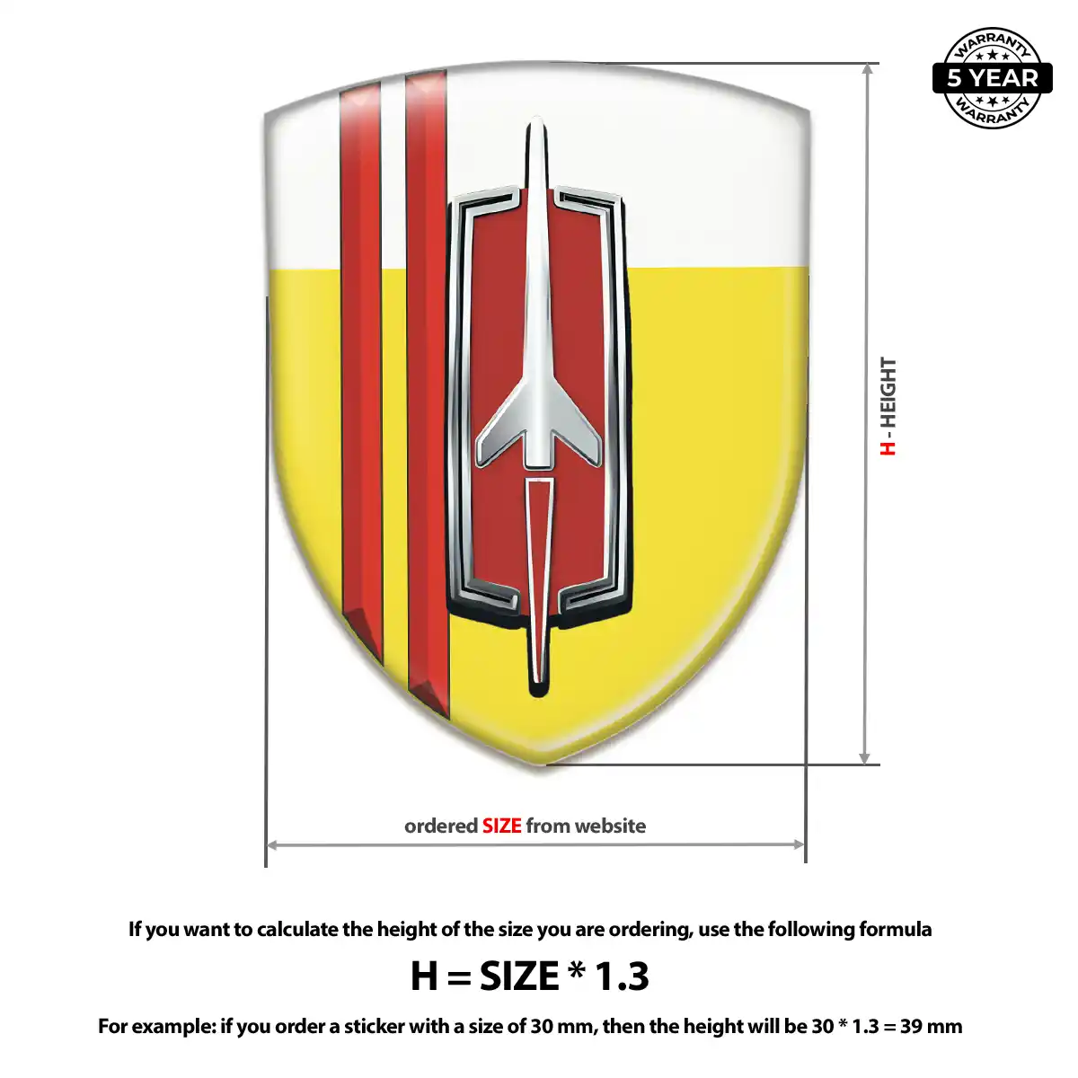 Oldsmobile Car Emblem Decal Sleek Style