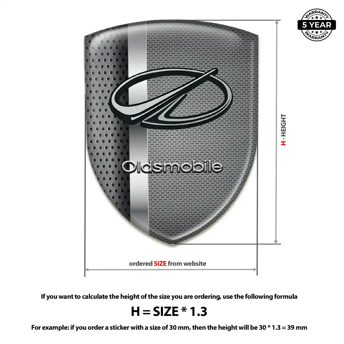 Oldsmobile Car Emblem Decal Superior Craft