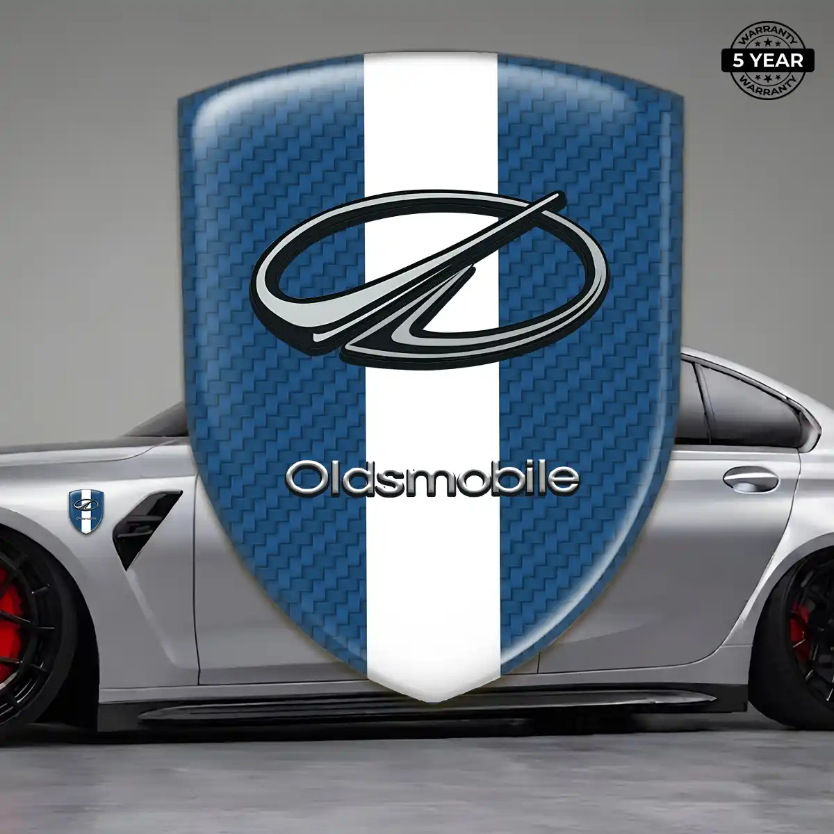 Oldsmobile Car Emblem Overlay Interior Elegance