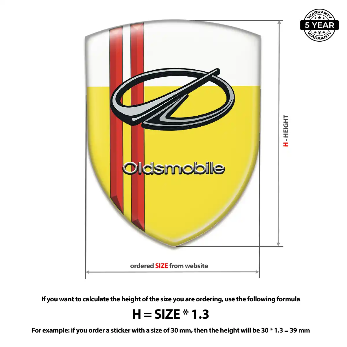 Oldsmobile Car Emblem Overlay Interior Luxe