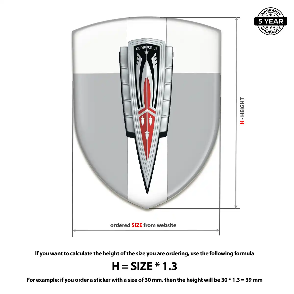 Oldsmobile Car Emblem Overlay Opulent Line