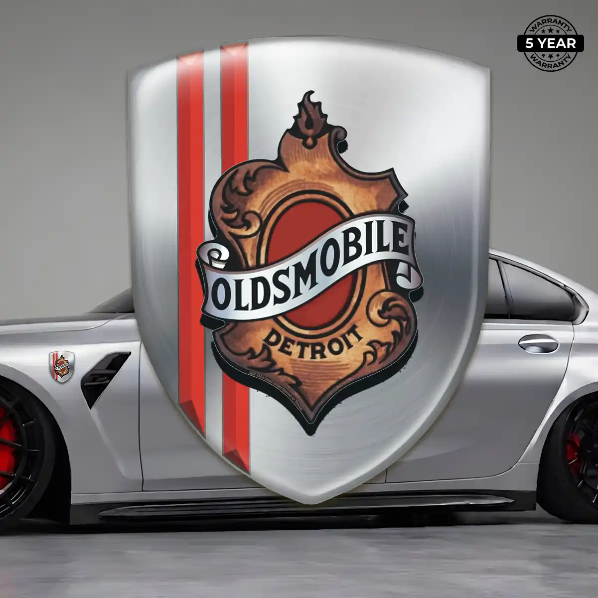 Oldsmobile Car Emblem Overlay Outer Style